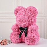 PINK ROSE TEDDY BEAR 25 cm