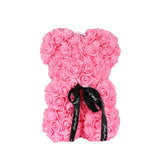 PINK ROSE TEDDY BEAR 25 cm