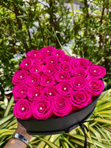 HEART 27 HOT PINK ROSES