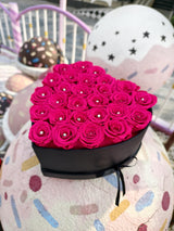 HEART 27 HOT PINK ROSES