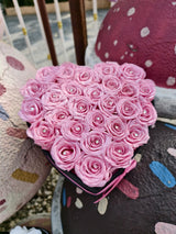 HEART 27 PINK ROSES