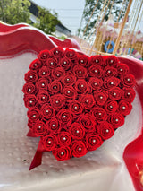 HEART 50 RED ROSES